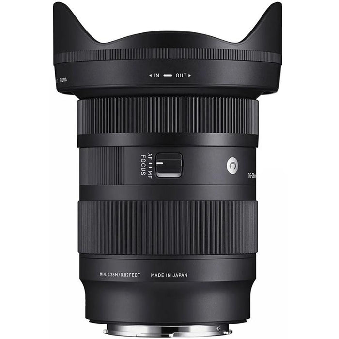 Sigma 16-28mm F2.8 DG DN Contemporary Lens for Sony E Mount + 128GB Memory Card Bundle