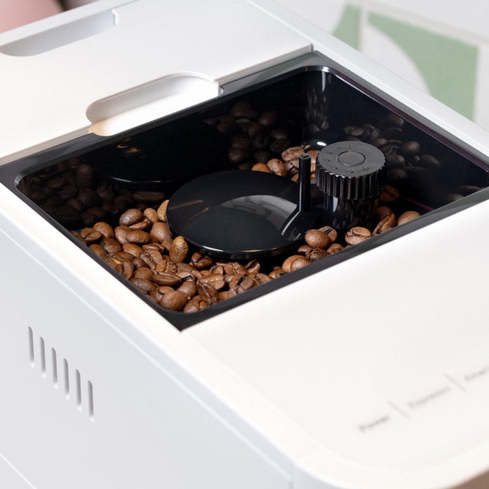 Cafe Affetto Automatic Espresso Machine, Milk Frother, White, 1.2L, (Refurbished)