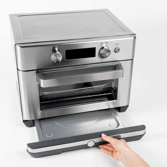 GE Digital Air Fry 8-in-1 Toaster Oven, Stainless Steel (Refurbished)