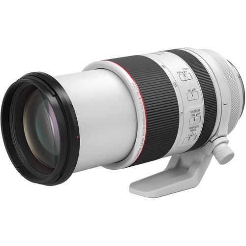 Canon RF 70-200mm F2.8 L IS USM Telephoto Zoom Lens, White + 64GB Dual Bundle