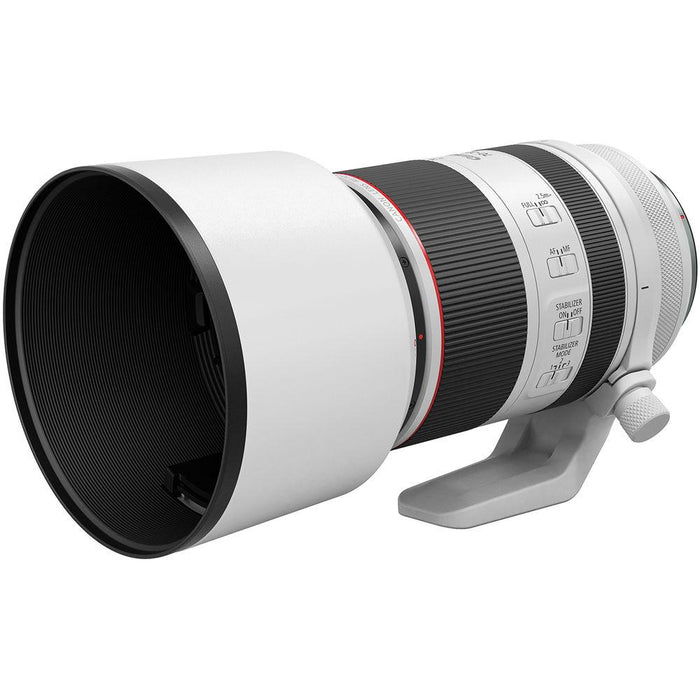 Canon RF 70-200mm F2.8 L IS USM Telephoto Zoom Lens, White + 64GB Dual Bundle