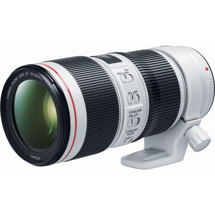 Canon EF 70-200mm f/4.0 L IS II USM Telephoto Zoom + 64GB Dual Bundle