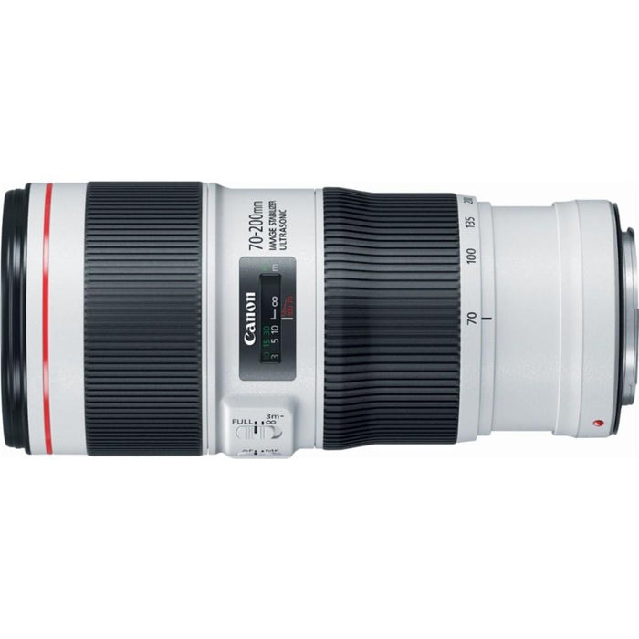 Canon EF 70-200mm f/4.0 L IS II USM Telephoto Zoom + 64GB Dual Bundle