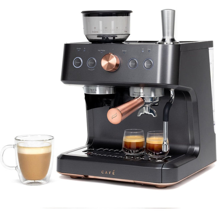 Cafe Bellissimo Semi Automatic Espresso Machine  Matte Black