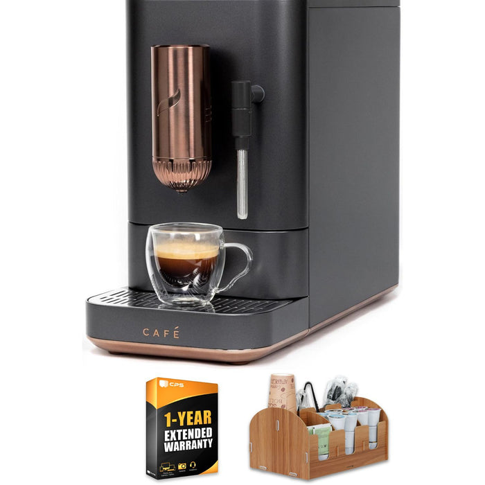 Cafe Affetto Automatic Espresso Machine Bundle with Coffee Caddy + Extended Warranty