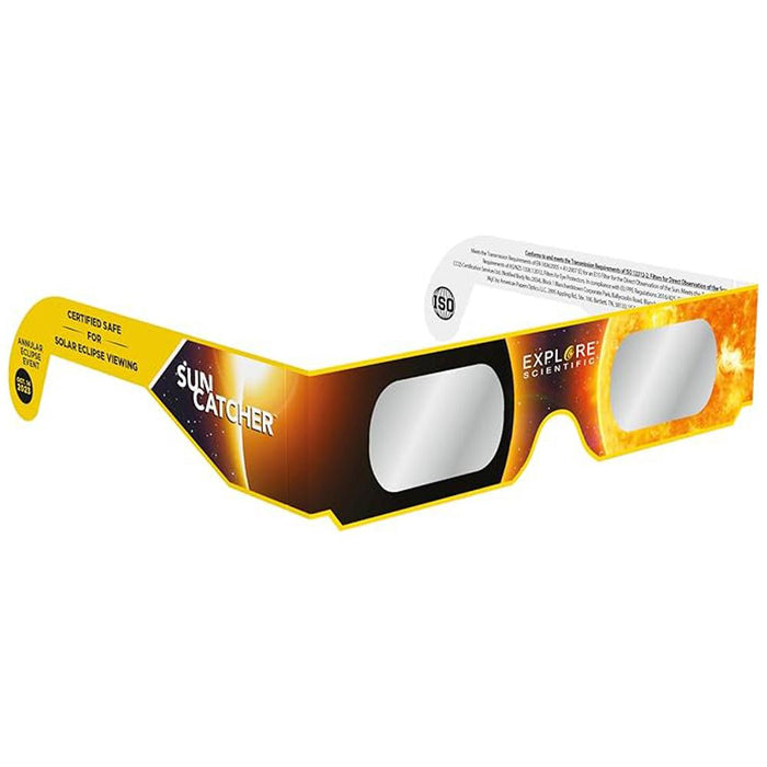 Explore Scientific Sun Catcher Solar Eclipse Glasses - Certified Safe (10 Pack)