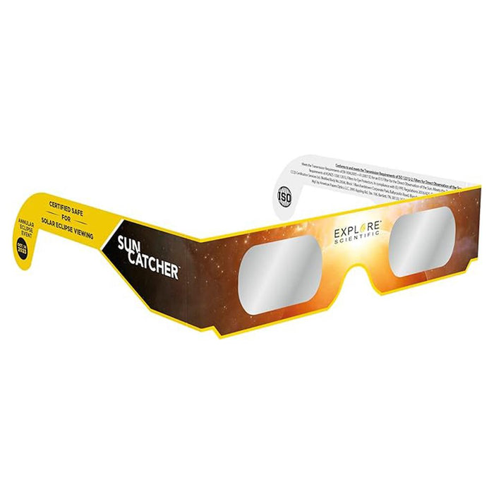 Explore Scientific Sun Catcher Solar Eclipse Glasses - Certified Safe (10 Pack)