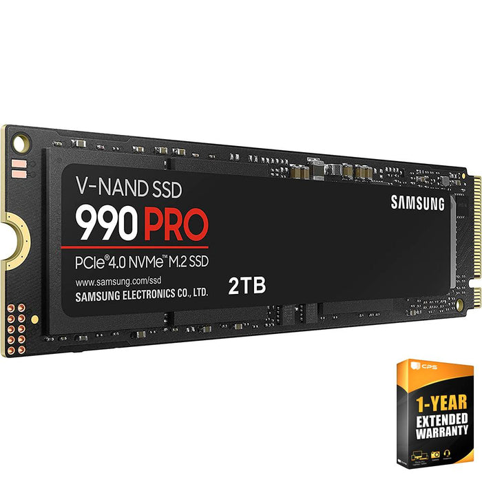 Samsung MZ-V9P2T0B/AM 990 PRO PCIe 4.0 NVMe SSD 2TB +1 Year CPS Enhanced Protection Pack