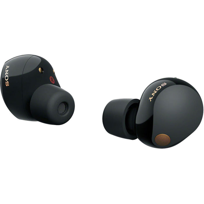 Sony WF-1000XM5 Noise Canceling Wireless Earbuds (Black) Bundle with 2 YR Warranty