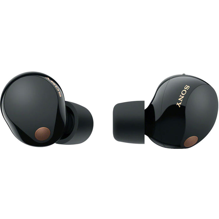 Sony WF-1000XM5 Noise Canceling Wireless Earbuds (Black) Bundle with 2 YR Warranty