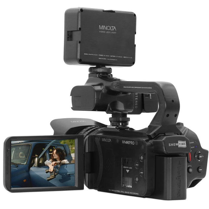 Minolta  MN4KPRO 4K60FPS Ultra HD / 64 MP Autofocus Pro Camcorder Kit w/WiFi