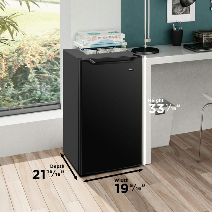 Danby 4.4 Cu. Ft. Compact Refrigerator, Black + 2 Year CPS Protection Pack
