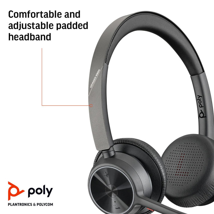 Poly Voyager 4320-M Wireless Bluetooth Noise-Canceling Headset