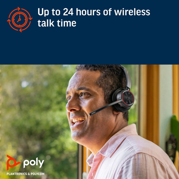 Poly Voyager 4310-M UC Wireless Bluetooth Noise-Canceling Headset