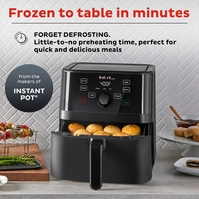 Instant Pot Vortex 5.7-quart Air Fryer with Accessories: EvenCrisp Tech for Perfect Results