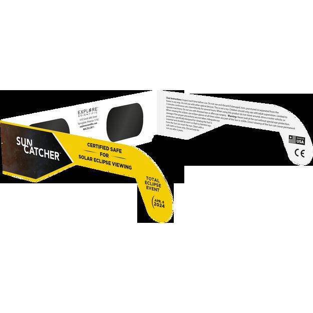 Explore Scientific Sun Catcher Solar Eclipse Glasses 3 Pack - Certified Safe for Eclipse Viewing