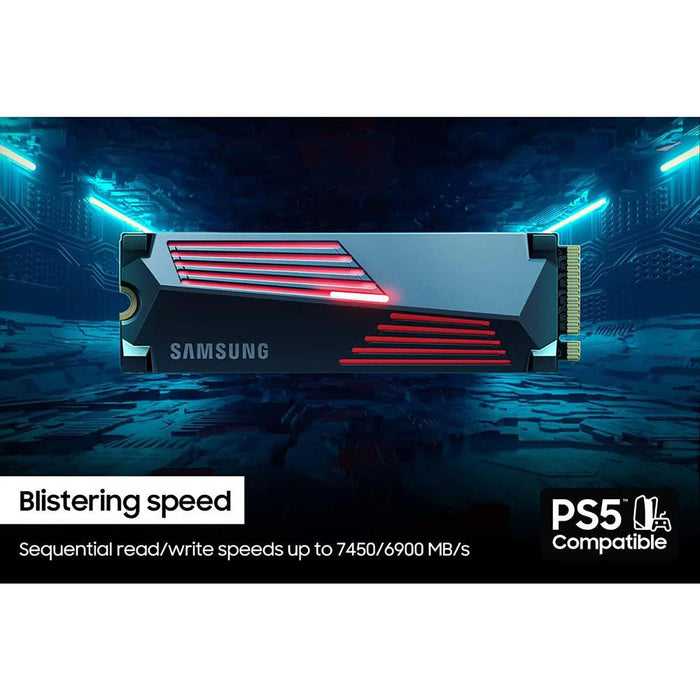 Samsung 990 PRO with Heatsink PCIe 4.0 NVMe SSD 2TB + 2 Year Warranty