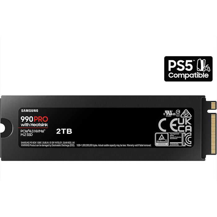 Samsung 990 PRO with Heatsink PCIe 4.0 NVMe SSD 2TB + 2 Year Warranty