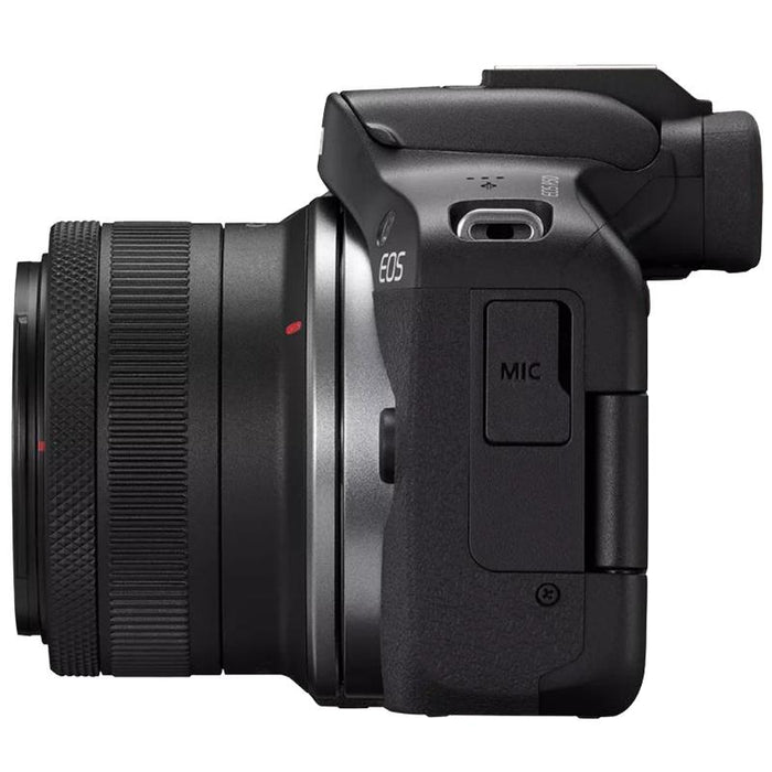 Canon EOS R50 Mirrorless Camera Black + 18-45mm IS STM Lens Kit Essential Bundle
