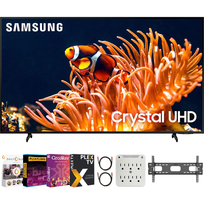 Samsung 85" DU8000 Crystal UHD LED 4K Smart TV (2024) with Movies Streaming Pack