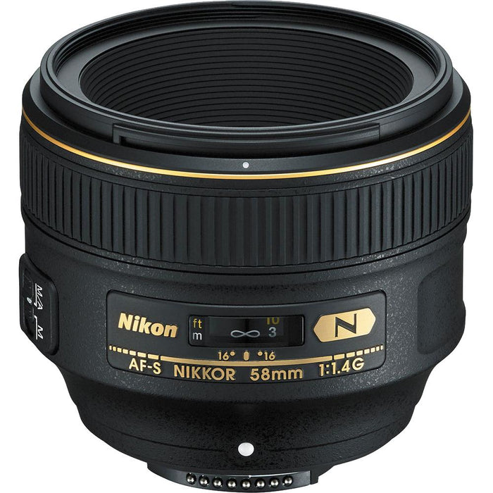 Nikon AF-S NIKKOR 58mm f/1.4G Lens Refurbished with warranty