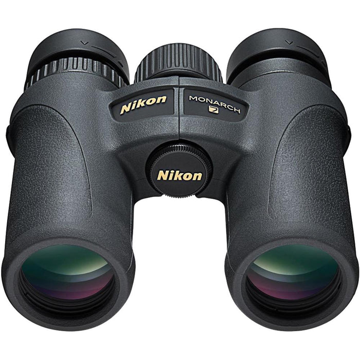 Nikon 7580 Monarch 7 Binoculars 10x30 Adventure Bundle