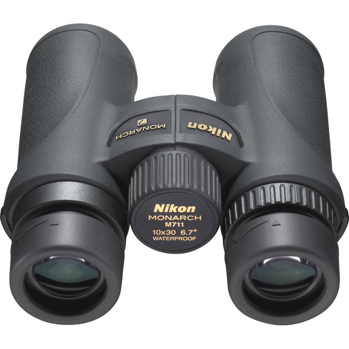 Nikon 7580 Monarch 7 Binoculars 10x30 Adventure Bundle